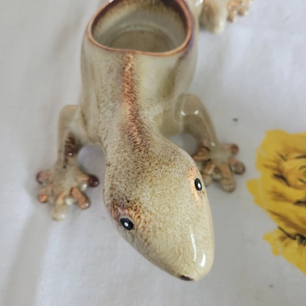 Ceramic Lizard Figurine in Beige and Brown - Home Accent (Reposh) - Picture 4 of 9